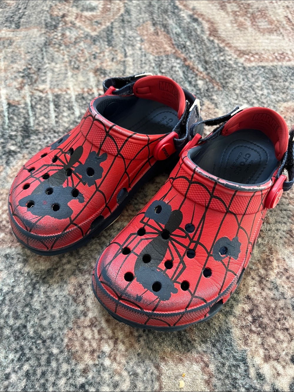 Kids Red Spider-Man Slip-On Clogs